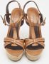 Burberry Vintage Pre-owned Leather sandals Brown Dames - Thumbnail 3