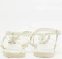 Burberry Vintage Pre-owned Leather sandals White Dames - Thumbnail 5