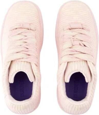 Burberry Vintage Pre-owned Leather sneakers Pink Dames