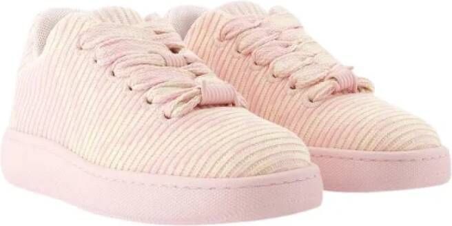 Burberry Vintage Pre-owned Leather sneakers Pink Dames