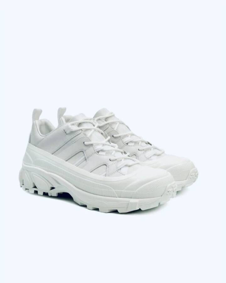 Burberry Witte Canvas Lage Sneaker White Dames