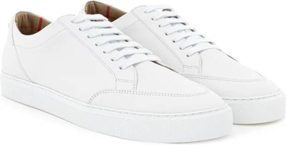 Burberry Witte Leren Sneaker White Dames