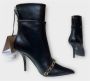 Burberry Zwarte Leren Haklaarzen Black Dames - Thumbnail 3