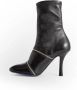 Burberry Zwarte leren Peep laarzen Black Dames - Thumbnail 2