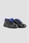 Burberry Zwarte Leren Terrace Sneakers met Blauw Embleem Black Heren - Thumbnail 2