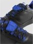 Burberry Zwarte Leren Terrace Sneakers met Blauw Embleem Black Heren - Thumbnail 4