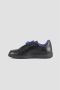 Burberry Zwarte Leren Terrace Sneakers met Blauw Embleem Black Heren - Thumbnail 6