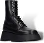 Burberry Zwarte Leren Veterschoenen Black Dames - Thumbnail 4