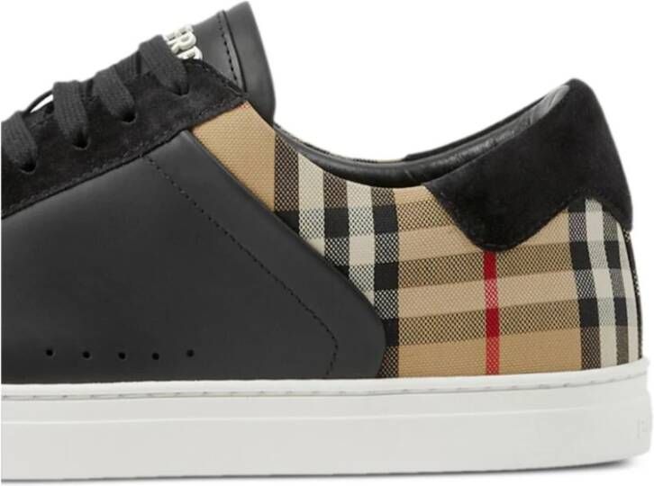 Burberry Zwarte Sneakers Stijlvolle Schoenen Black Heren