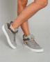 Buscemi Grijze leren hoge sneakers Gray Dames - Thumbnail 2