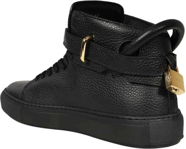 Buscemi Hoge leren sneakers Black Heren