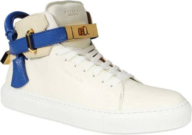 Buscemi Hoge leren sneakers White Heren