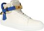 Buscemi Hoge leren sneakers White Heren - Thumbnail 2