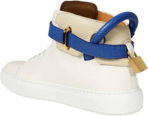 Buscemi Hoge leren sneakers White Heren