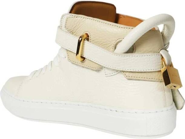 Buscemi Hoge leren sneakers White Heren