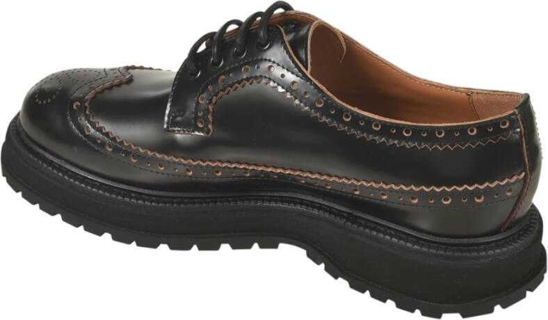 Buttero Zwarte platte schoenen Elegante stijl Black Heren