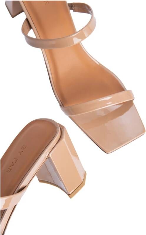 By FAR Heeled Mules Beige Dames