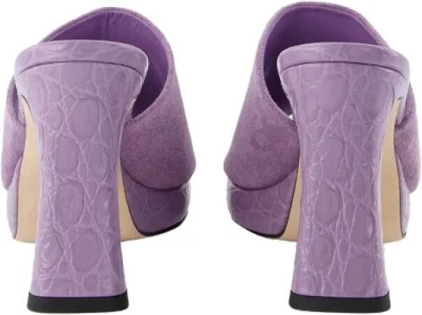 By FAR Leather heels Purple Dames