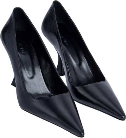 By FAR Zwarte Leren Beeldhouwhak Pumps Black Dames