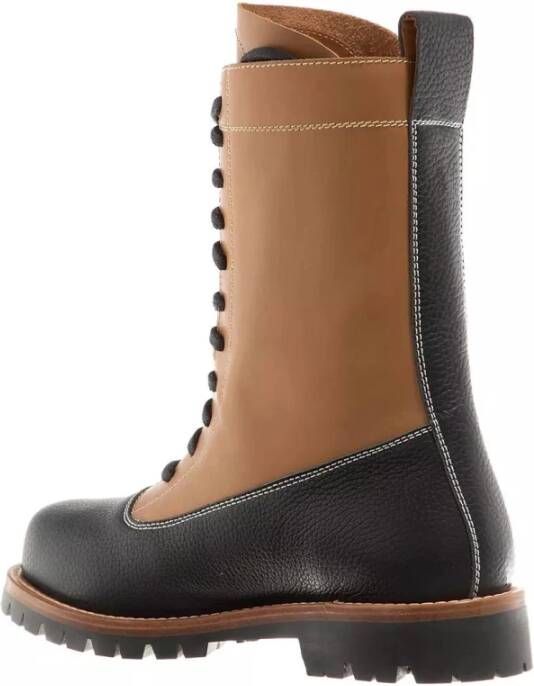 By Malene Birger Cognac Leren Veterschoenen By Herenne Birger Brown Dames