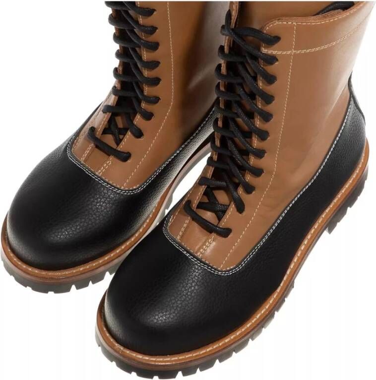 By Malene Birger Cognac Leren Veterschoenen By Herenne Birger Brown Dames