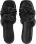 By Malene Birger Zwarte Leren Sandalen met Open Teen By Herenne Birger Black Dames - Thumbnail 3