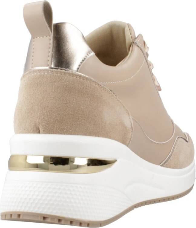 CafèNoir Hardloopschoenen met veters Beige Dames