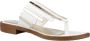 CafèNoir Kleurrijke Multi-Strap Flip Flops White Dames - Thumbnail 6