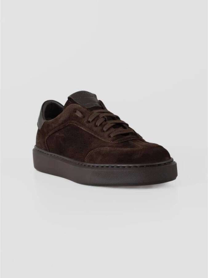 Calce Bruine Leren Sneakers X1581 Brown Heren