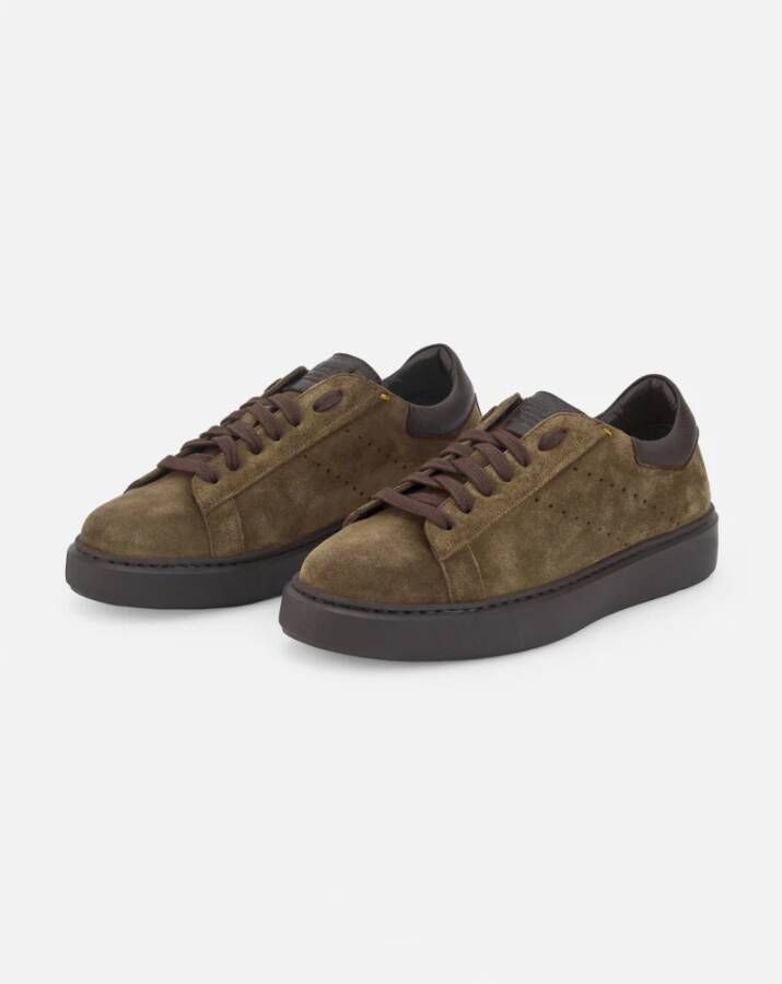 Calce Bruine Suède Hertenkop Sneakers Brown Heren