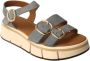 Calce Flat Sandals Blauw Dames - Thumbnail 2