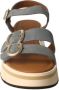 Calce Flat Sandals Blauw Dames - Thumbnail 3