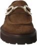 Calce Kameel Suède Dames Loafer met Gouden Detail Brown Dames - Thumbnail 3