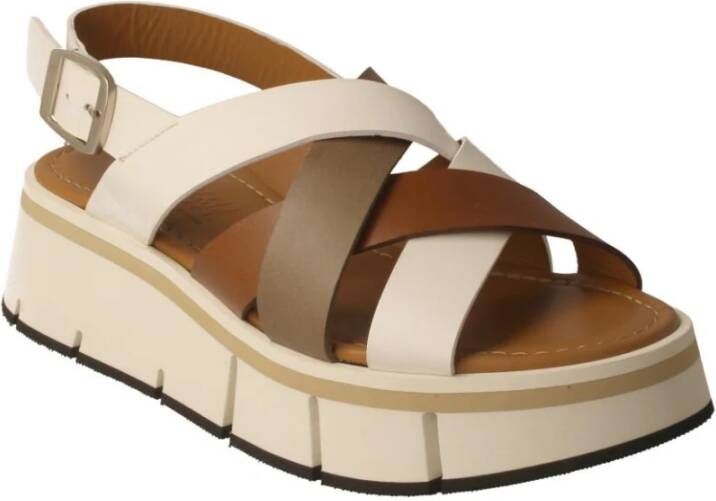 Calce Platte sandalen miinto-549cca5851683d14af0f Beige Dames