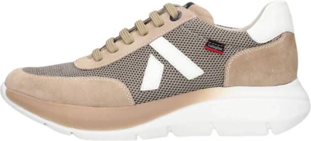 Callaghan Algoritme Sneakers van Stof en Suède Beige Heren