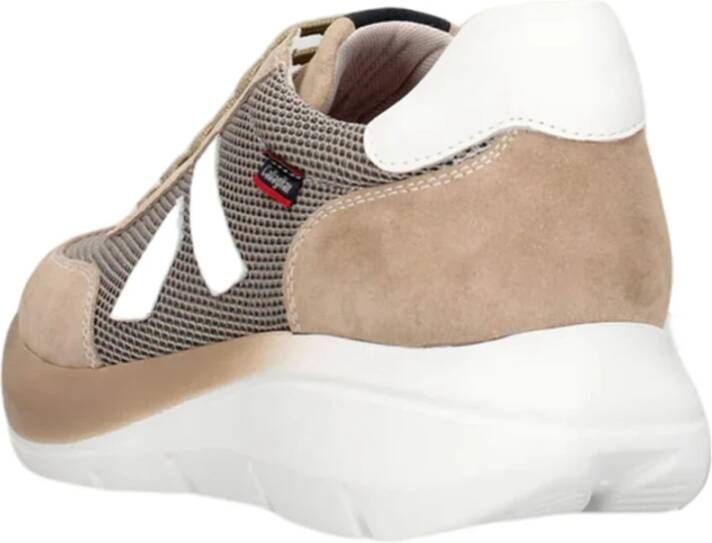 Callaghan Algoritme Sneakers van Stof en Suède Beige Heren