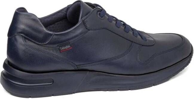 Callaghan Blauwe leren sneakers Goliat 91320 Blue Heren