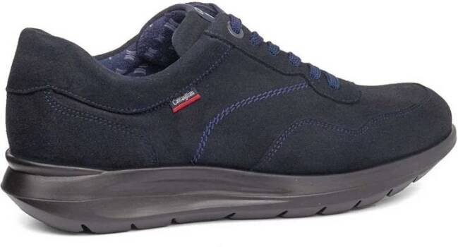 Callaghan Blauwe suède sneakers met geheugen inlegzool Blue Heren