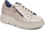 Callaghan Dames sneakers in lak met veters en rits Beige Dames - Thumbnail 2