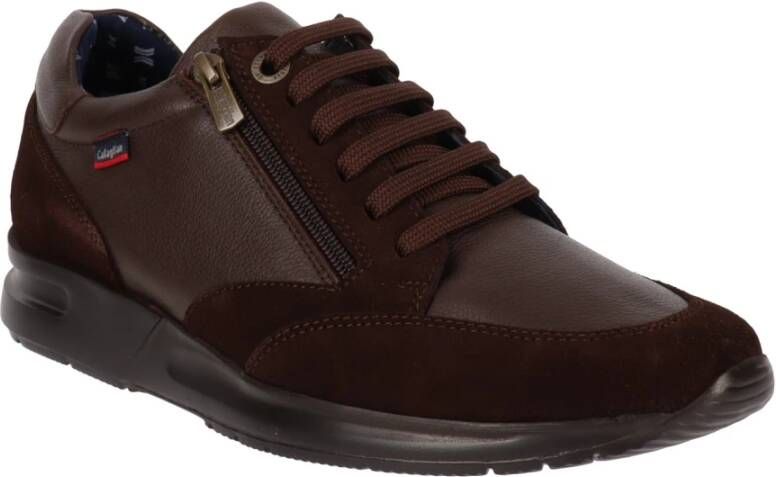 Callaghan Leren Damessneakers Brown Dames