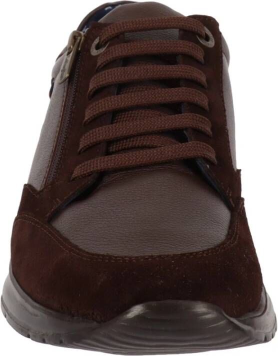 Callaghan Leren Damessneakers Brown Dames