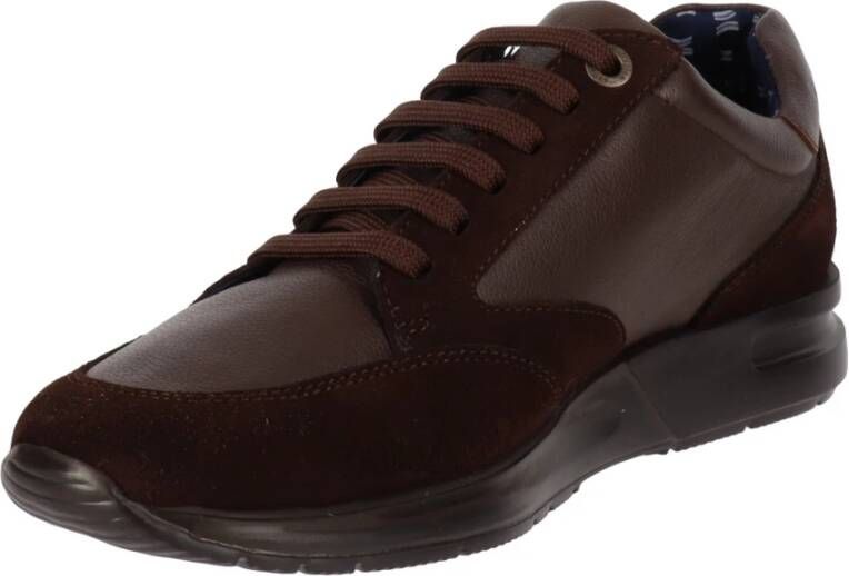 Callaghan Leren Damessneakers Brown Dames