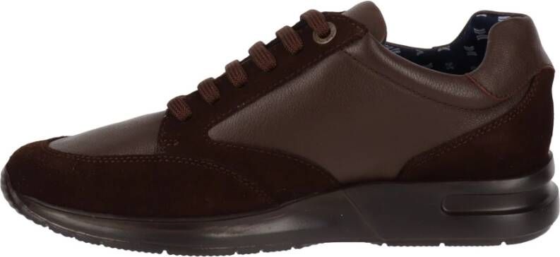 Callaghan Leren Damessneakers Brown Dames