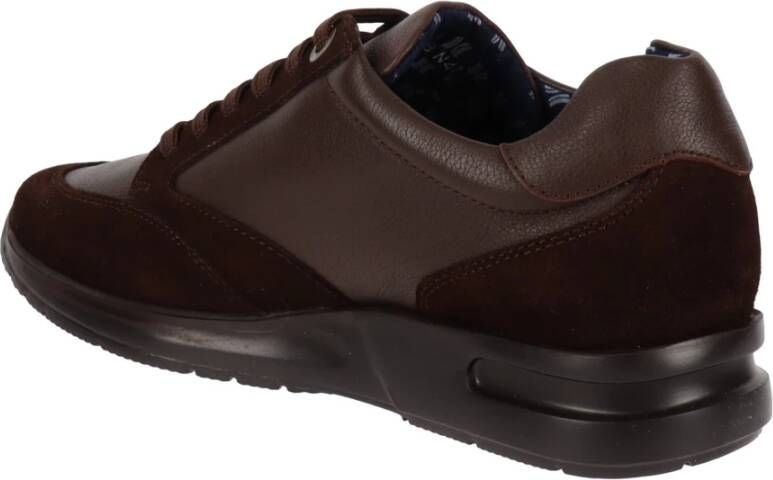 Callaghan Leren Damessneakers Brown Dames