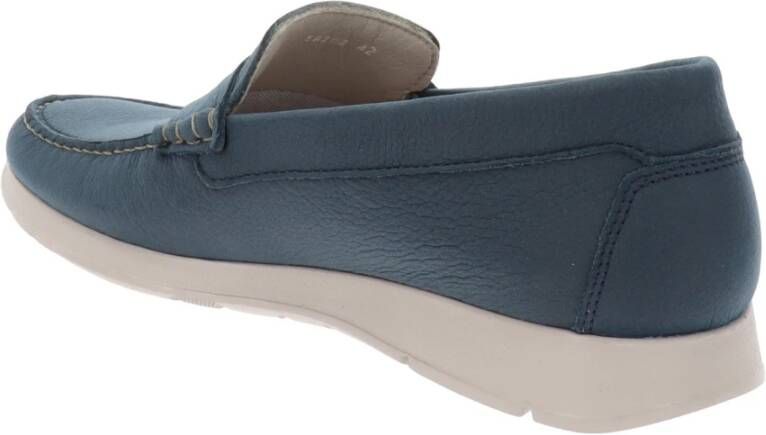 Callaghan Leren Heren Instappers Slip-On Stijl Blue Dames