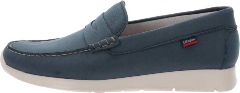 Callaghan Leren Heren Instappers Slip-On Stijl Blue Dames