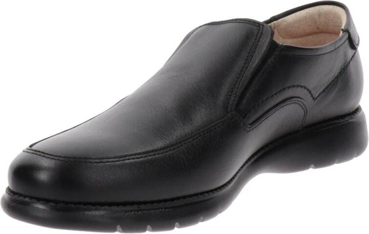 Callaghan Leren Heren Loafers Black Heren