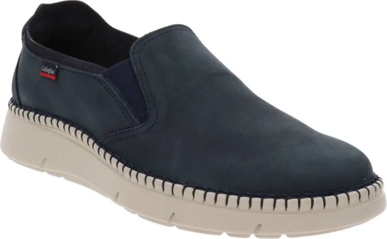 Callaghan Leren Heren Loafers Slip-On Stijl Blue Dames