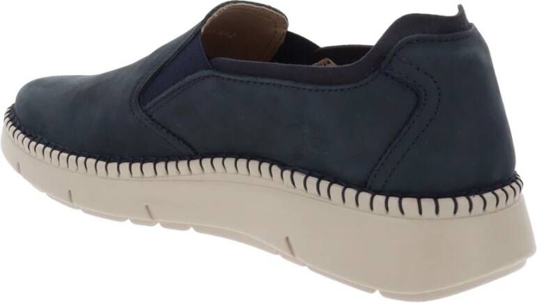 Callaghan Leren Heren Loafers Slip-On Stijl Blue Dames