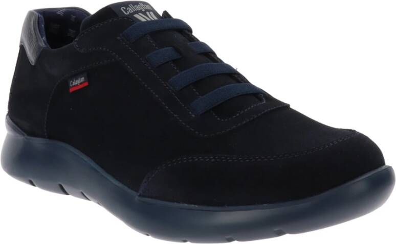 Callaghan Leren Heren Sneakers Blue Heren